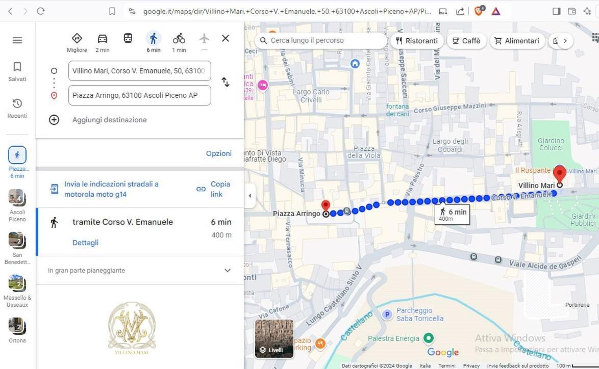 Villino Mari Camere Con Parcheggio Privato Gratuito Ascoli Piceno Exteriör bild